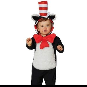 Cat in the hat infant costume
